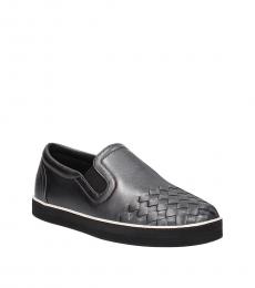 Bottega Veneta Grey Woven Toe Classic Loafers