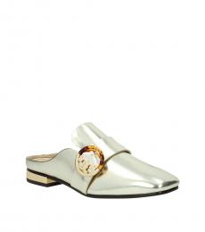 Tory Burch Gold Sidney Mules