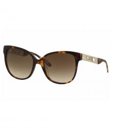 Moschino Tortoise-Gold Butterfly Sunglasses