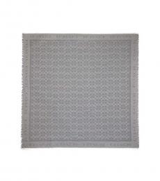 Coach Grey Oversized Square Scarf 