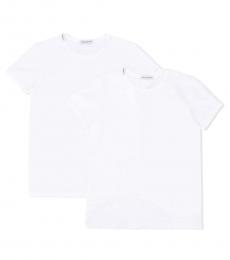 Dolce & Gabbana 2 Piece White Cotton T-Shirt Set (Little Boys)