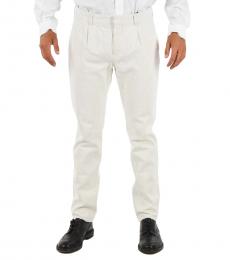 White Ez Luxury Regular Fit Jeans 18Cm