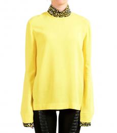 Bright Yellow Long Sleeve Blouse Top