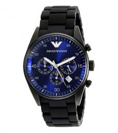 Emporio Armani Black Sportivo Chronograph Watch