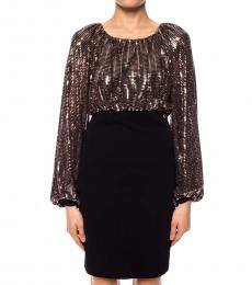 Just Cavalli Black Sequined Mini Bodycon Dress