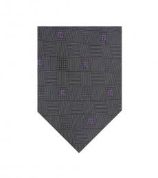 Grey Micro Geometric Tie