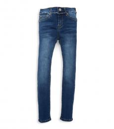 7 For All Mankind Girls Saguaro Buttoned Skinny Jeans