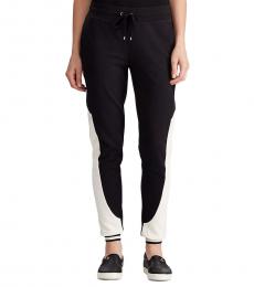 Ralph Lauren Petite Polo Black Terry Track Pant
