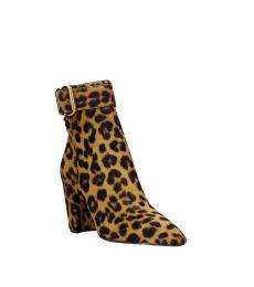 Leopard Print Ankle Boots