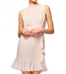 Betsey Johnson Light Pink Polka Dot Ruffled Party Dress