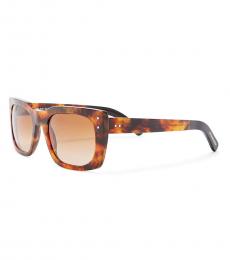 Burberry Spotted Tortoise Square Sunglasses
