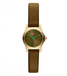 Olive Green Logo Dial Watch