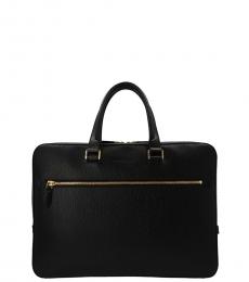 Salvatore Ferragamo Black Revival Large Briefcase Bag