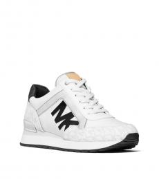White Maddy Two-Tone Sneakers