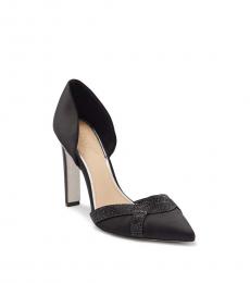 Black Kassie Pointed Toe d'Orsay Heels
