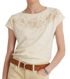 Ralph Lauren White Floral T-Shirt
