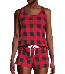 Calvin Klein Red 2-Piece Pajama Set