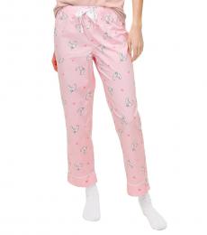 J.Crew Light Pink Cropped Cotton Pajama Pant