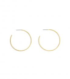 J.Crew Golden Simple Hoop Earrings
