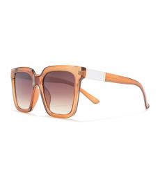 Vince Camuto Light Brown Square Sunglasses
