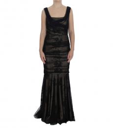 Dolce & Gabbana Black Floral Lace Dress