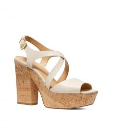 Michael Kors Light Cream Abbott Platform Heels