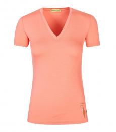 Versace Jeans Coral Graphic Logo T-Shirt