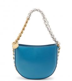 Stella McCartney Blue Frayme Medium Shoulder Bag