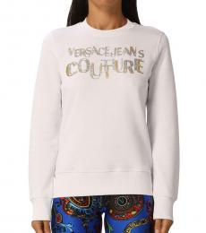 Versace Jeans Couture White Women'S Sweatshirt