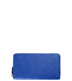 Dark Blue Textured Wallet