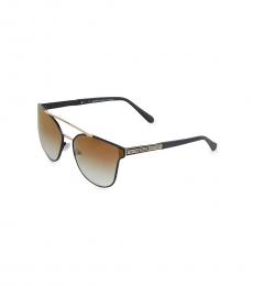 Balmain Light Brown Cat Eye Aviator Sunglasses