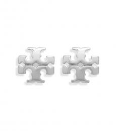 Tory Burch Silver Kira Stud Earrings