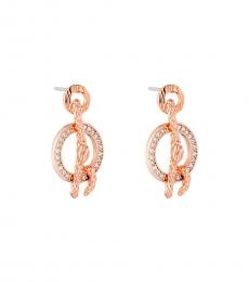 Just Cavalli Rose Gold Drop Earrings