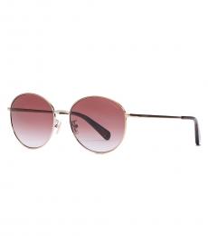 Cherry Gradient Lia Round Sunglasses