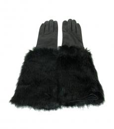 Black Fur Gloves