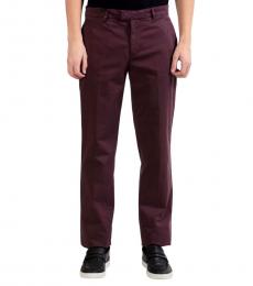 Cherry Solid  Casual Pant
