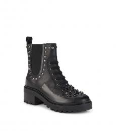 Karl Lagerfeld Black Breck Studded Boot