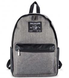 True Religion Grey Backup Large Backpack