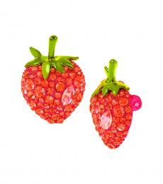 Betsey Johnson Red Timeless Strawberry Earrings