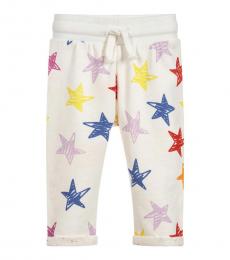 Stella McCartney Baby Girls Ivory Star Joggers