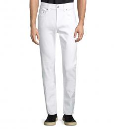 True Religion Optic White Classic Buttoned Skinny Jeans