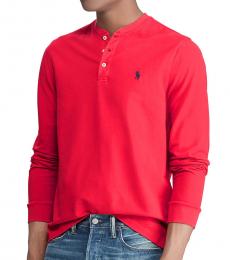 Ralph Lauren Sport Red Featherweight Mesh Henley