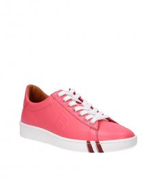 Bally Pink Fluo Low Top Sneakers