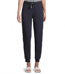 Karl Lagerfeld Navy Blue Tapered Logo Jogging Pants