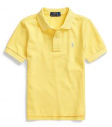 Ralph Lauren Little Boys Oasis Yellow Mesh Polo
