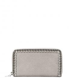 Stella McCartney Grey Falabella Zip Around Wallet