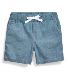 Ralph Lauren Baby Boys Chambray Pull-On Shorts