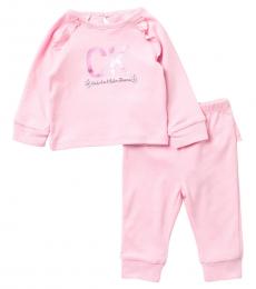 Calvin Klein 2 Piece Top/Pants Set (Baby Girls)