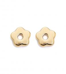 Marc Jacobs Gold Small Flower Earrings