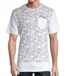 Light Grey Camo Colorblock T-Shirt